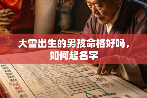 大雪出生的男孩命格好吗，如何起名字