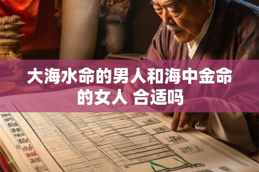 大海水命的男人和海中金命的女人 合适吗