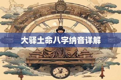 大驿土命八字纳音详解