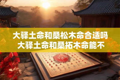 大驿土命和桑松木命合适吗 大驿土命和桑拓木命能不能婚配