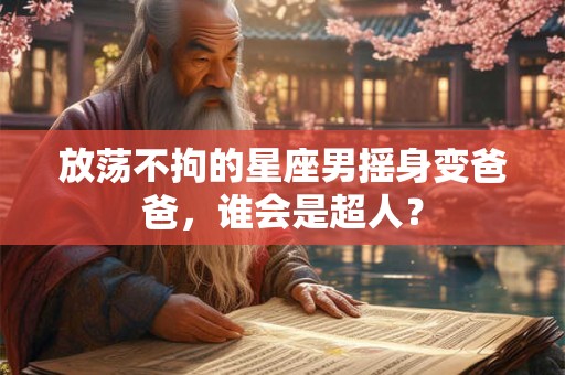 放荡不拘的星座男摇身变爸爸，谁会是超人？