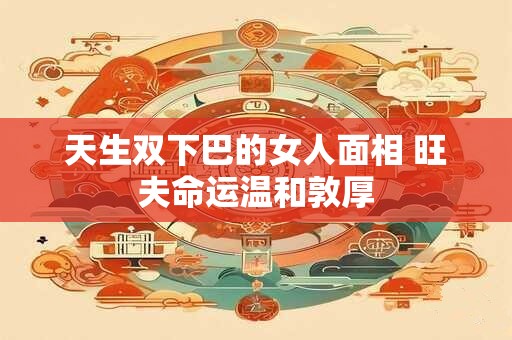 天生双下巴的女人面相 旺夫命运温和敦厚
