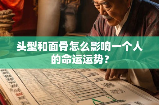 头型和面骨怎么影响一个人的命运运势？