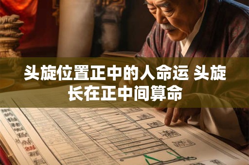 头旋位置正中的人命运 头旋长在正中间算命
