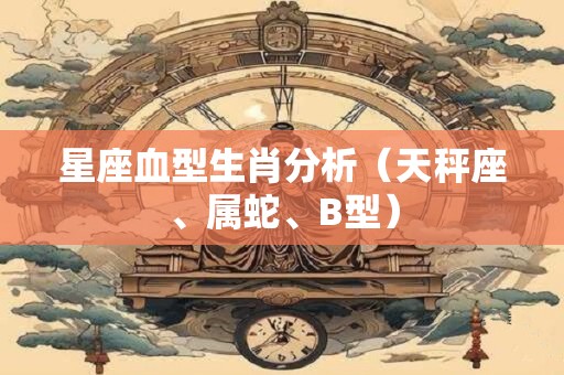 星座血型生肖分析（天秤座、属蛇、B型）