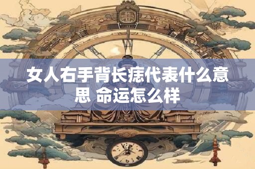 女人右手背长痣代表什么意思 命运怎么样