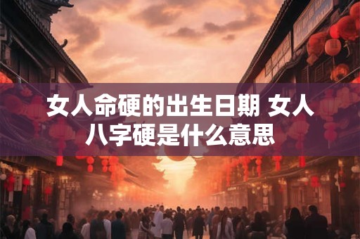女人命硬的出生日期 女人八字硬是什么意思