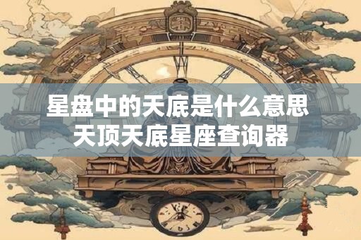 星盘中的天底是什么意思 天顶天底星座查询器