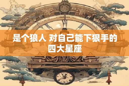 是个狼人 对自己能下狠手的四大星座