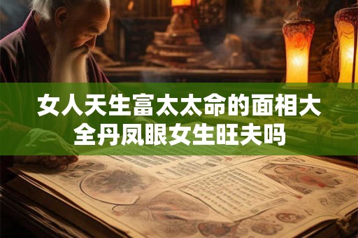 女人天生富太太命的面相大全丹凤眼女生旺夫吗