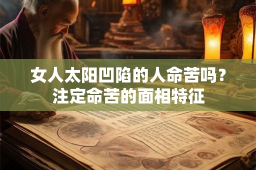 女人太阳凹陷的人命苦吗？注定命苦的面相特征