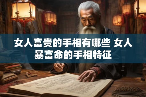 女人富贵的手相有哪些 女人暴富命的手相特征