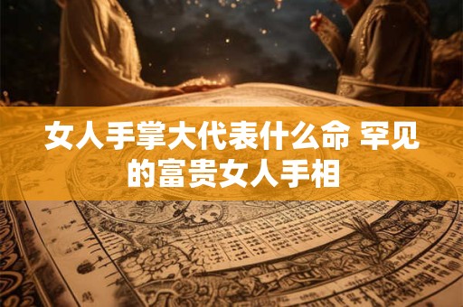 女人手掌大代表什么命 罕见的富贵女人手相