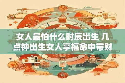 女人最怕什么时辰出生 几点钟出生女人享福命中带财