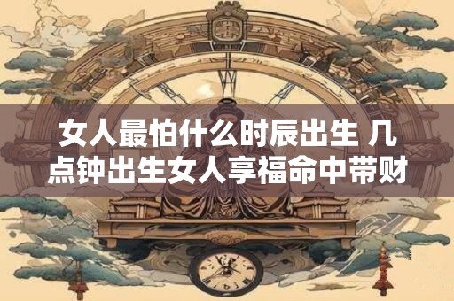 女人最怕什么时辰出生 几点钟出生女人享福命中带财