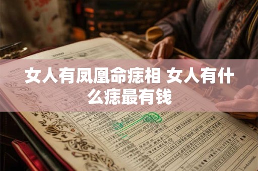 女人有凤凰命痣相 女人有什么痣最有钱