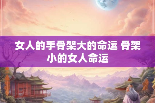 女人的手骨架大的命运 骨架小的女人命运