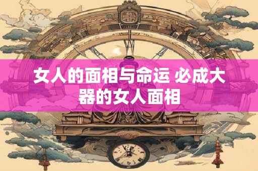 女人的面相与命运 必成大器的女人面相