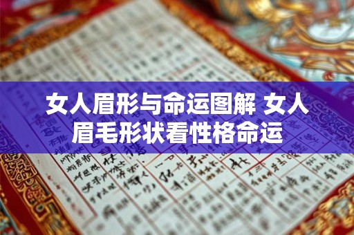 女人眉形与命运图解 女人眉毛形状看性格命运