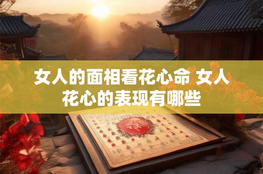 女人的面相看花心命 女人花心的表现有哪些