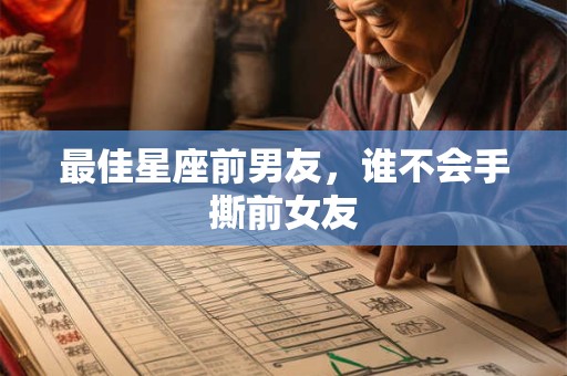 最佳星座前男友，谁不会手撕前女友