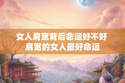 女人肩宽背后命运好不好 肩宽的女人最好命运
