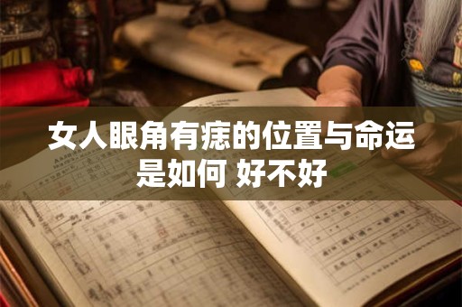 女人眼角有痣的位置与命运是如何 好不好