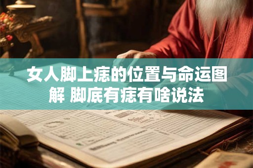 女人脚上痣的位置与命运图解 脚底有痣有啥说法