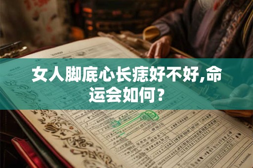 女人脚底心长痣好不好,命运会如何？