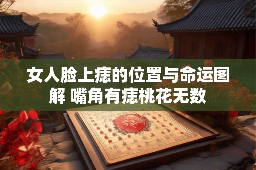 女人脸上痣的位置与命运图解 嘴角有痣桃花无数