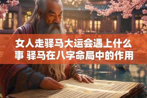 女人走驿马大运会遇上什么事 驿马在八字命局中的作用影响