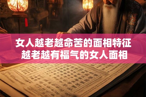 女人越老越命苦的面相特征 越老越有福气的女人面相
