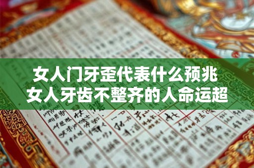 女人门牙歪代表什么预兆 女人牙齿不整齐的人命运超好
