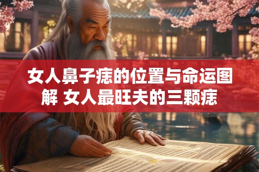 女人鼻子痣的位置与命运图解 女人最旺夫的三颗痣