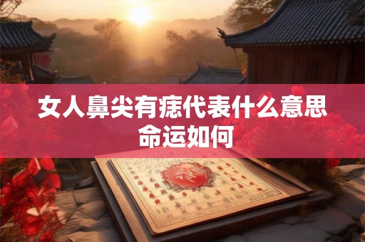 女人鼻尖有痣代表什么意思 命运如何
