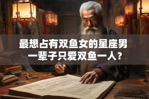 最想占有双鱼女的星座男 一辈子只爱双鱼一人？