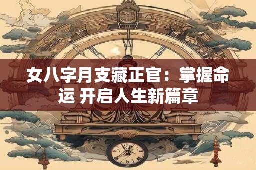 女八字月支藏正官：掌握命运 开启人生新篇章