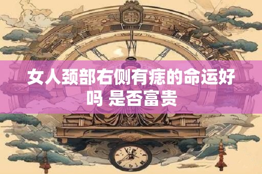 女人颈部右侧有痣的命运好吗 是否富贵