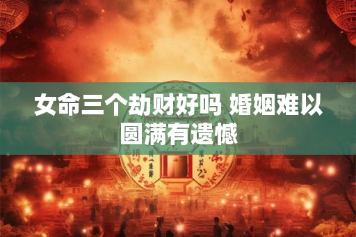 女命三个劫财好吗 婚姻难以圆满有遗憾
