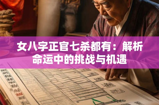 女八字正官七杀都有：解析命运中的挑战与机遇