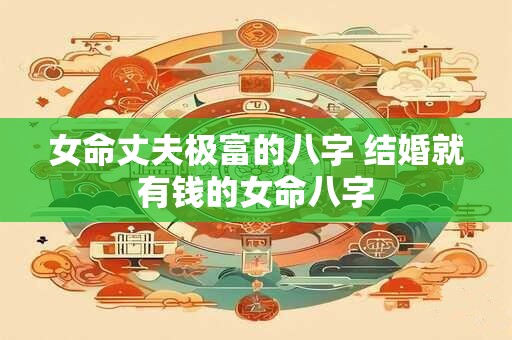 女命丈夫极富的八字 结婚就有钱的女命八字
