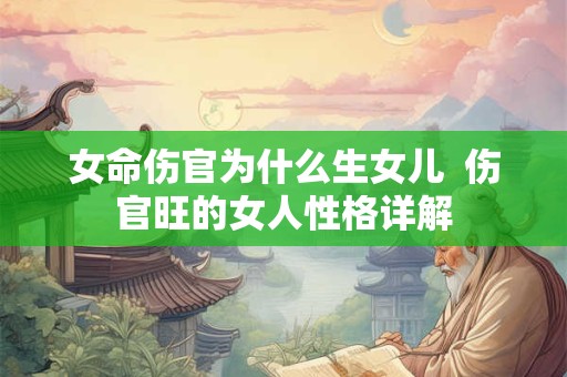 女命伤官为什么生女儿  伤官旺的女人性格详解