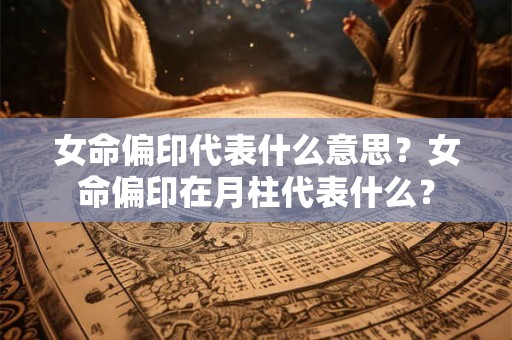 女命偏印代表什么意思？女命偏印在月柱代表什么？