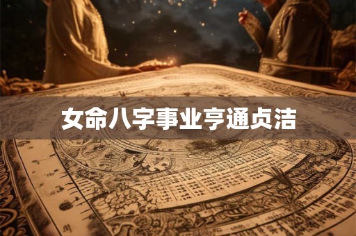 女命八字事业亨通贞洁