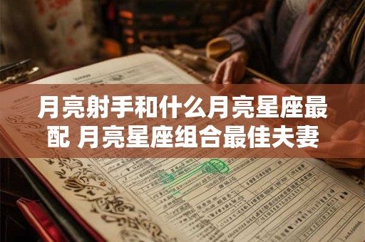 月亮射手和什么月亮星座最配 月亮星座组合最佳夫妻