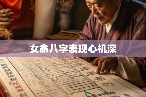 详细阅读:女命八字表现心机深 女命八字表现心机深