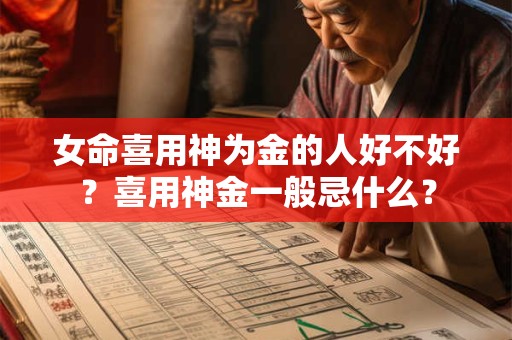 女命喜用神为金的人好不好？喜用神金一般忌什么？