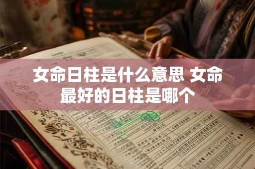 女命日柱是什么意思 女命最好的日柱是哪个