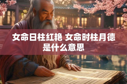 女命日柱红艳 女命时柱月德是什么意思