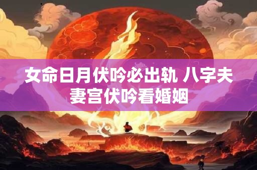 女命日月伏吟必出轨 八字夫妻宫伏吟看婚姻